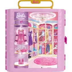 Barbie Deluxe Style Closet folded closed for storage, finished product