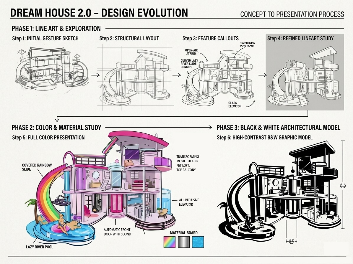 Dream House 2.0 design evolution process